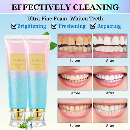 Niacinamide Whitening Toothpaste,Deep Stain Removal, Improves Gum Health