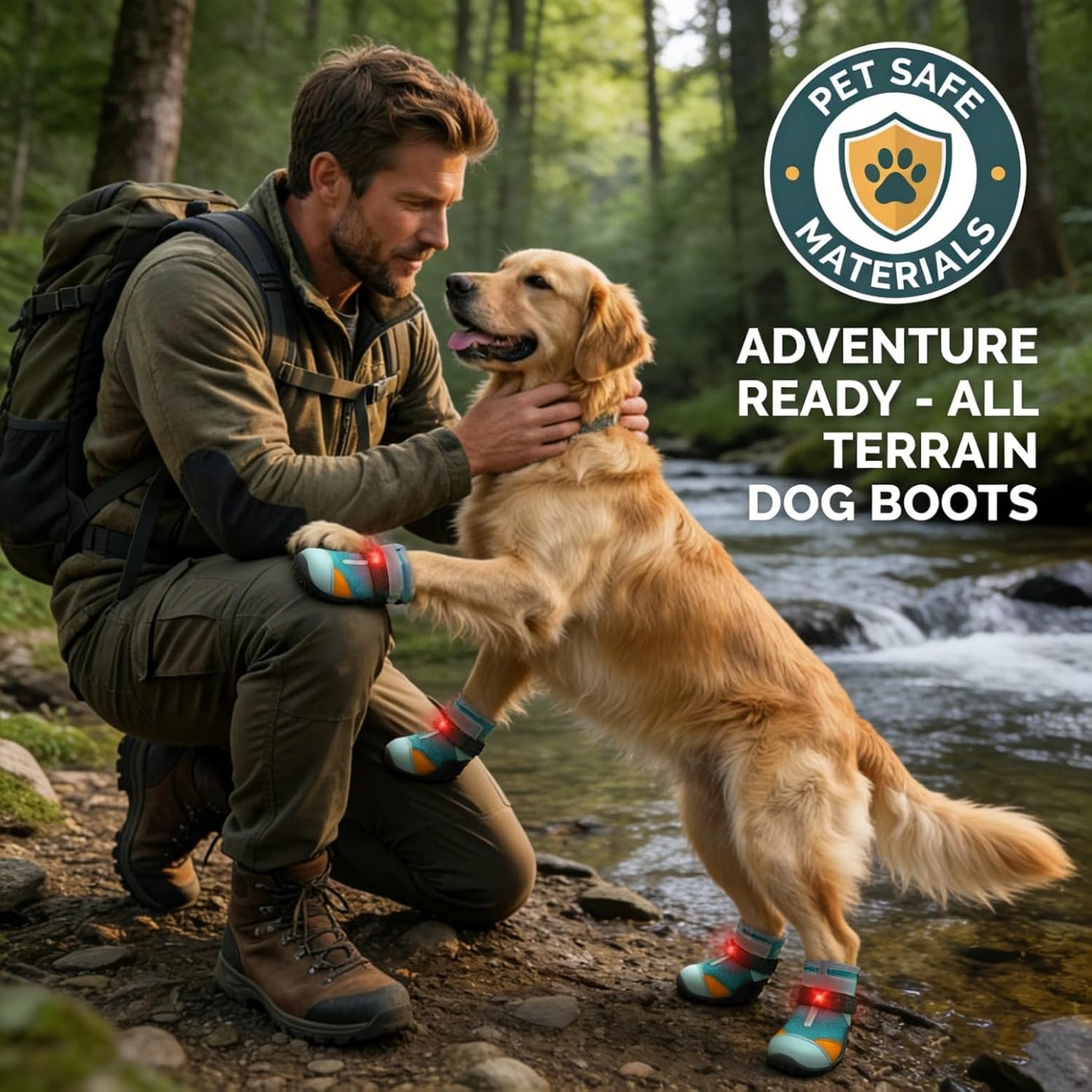 Anti-Slip Breathable Light Up Shoes for Dogs & Cats