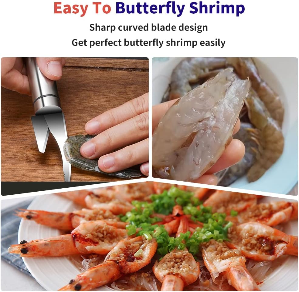 2Pcs 5 In 1 Multifunctional Shrimp Line Fish Maw Tool