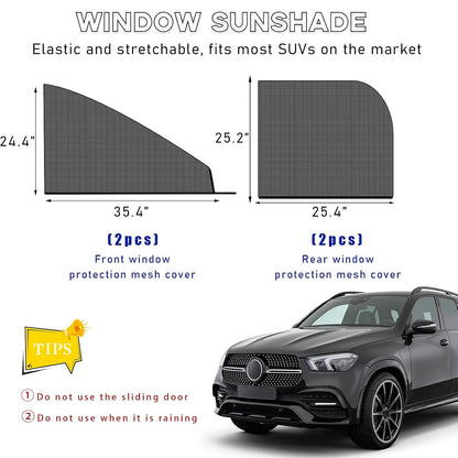Breathable Mesh Car Side Window UV Protection Sunshade