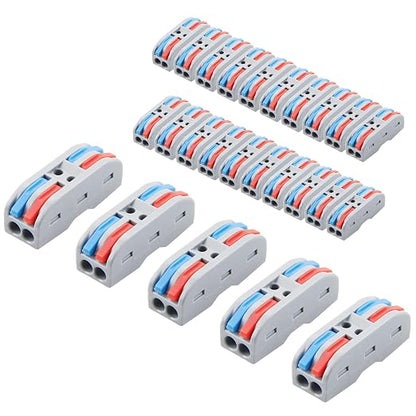 20pcs Electrical Connectors Push in Lever Nut Quick Wire Connector