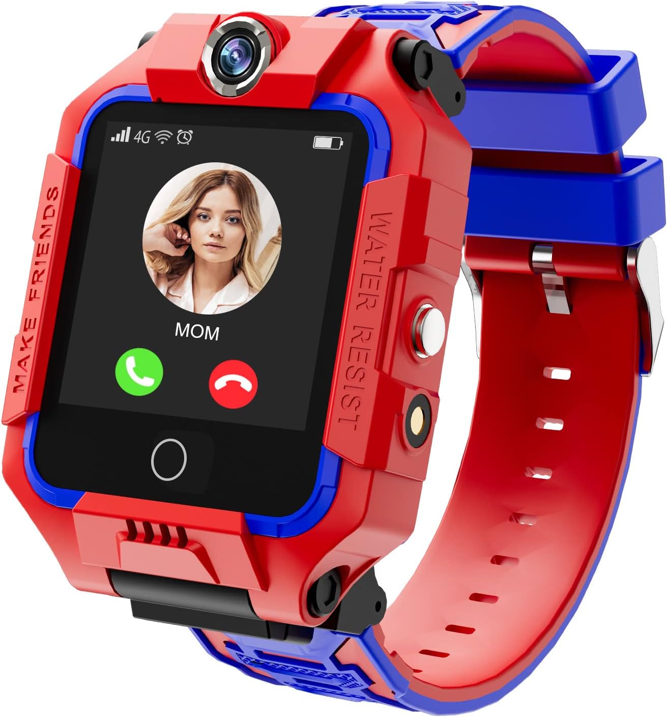 4G Kids Waterproof Smartwatch w GPS Tracker, Phone Watch & Video Chat for Age 3-14 Years