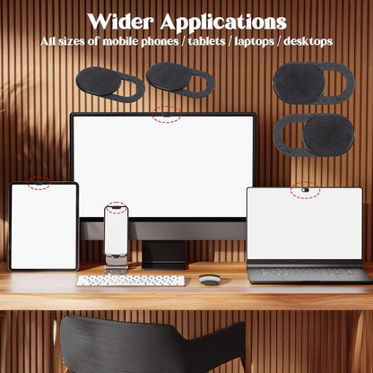 50Pcs Webcam Cover Slide, Cameras Blocking Stickers for Phone, Laptop, Desktop, Phones