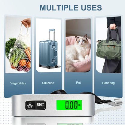 110lb Suitcase Weight Scale for Travel with Backlit LCD Display