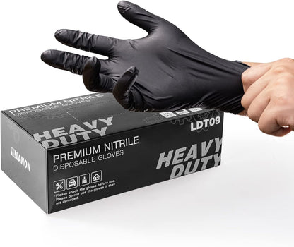50 Pcs Nitrile Disposable Gloves Food-Safe, Powder-Free,, Textured Fingertips, Latex-Free