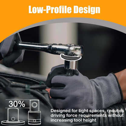 4PCS Magnetic Drive Ratchet Wrench Adapter Set