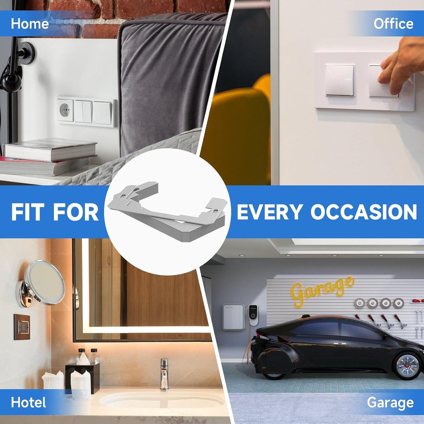 6Pcs Wall Plate Spacer,Spacers for Electrical Outlets