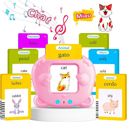 224 Words Spanish & English Talking Flash Cards for Toddler