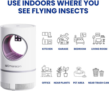 Portable Flying Bug Catcher with UV LED light & Fan Suction