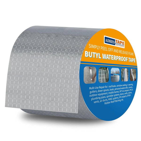 16 Feet High-adhesion Butyl Aluminum Foil Waterproof Tape