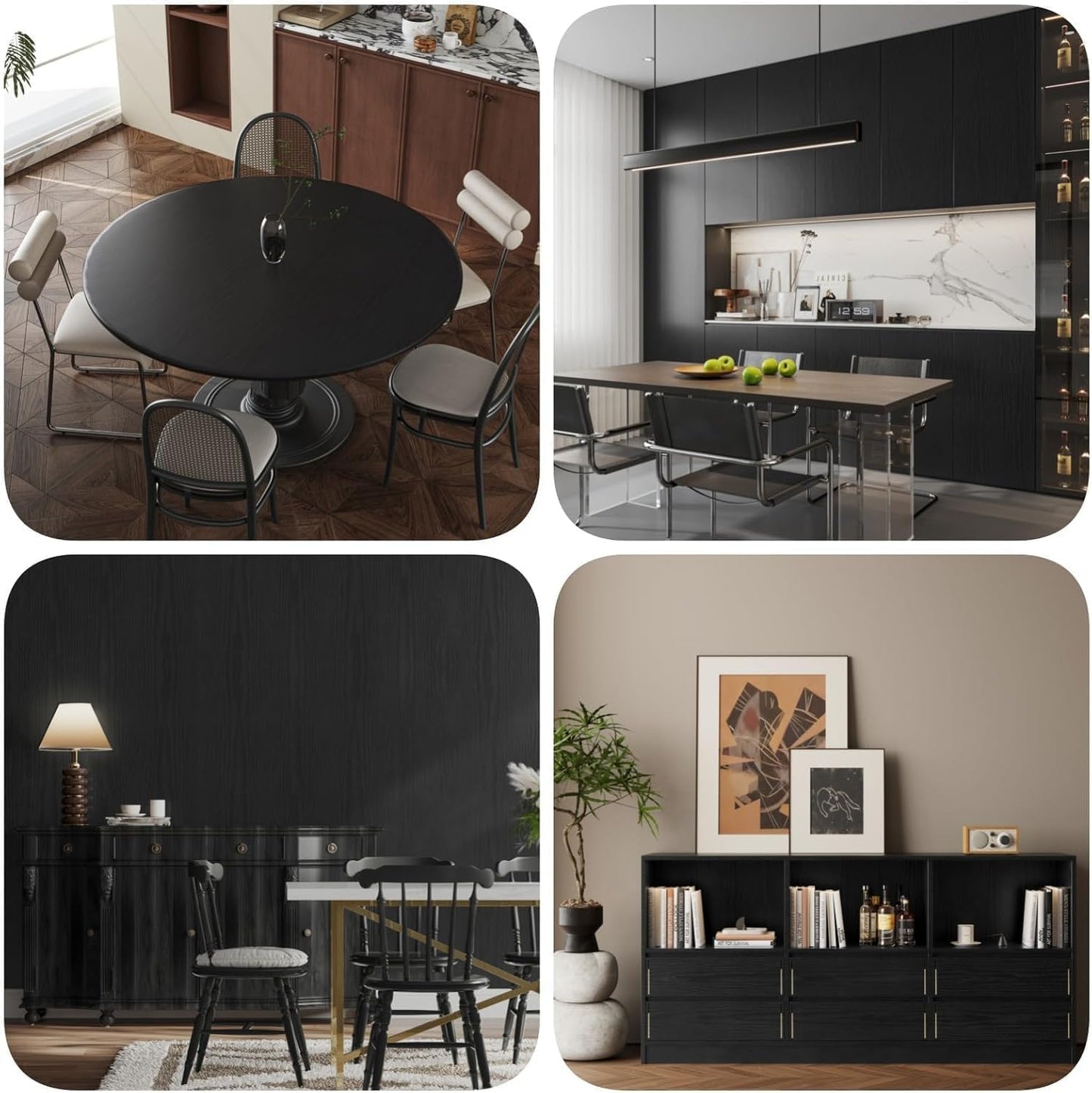 Wood Contact Paper Peel and Stick Wallpaper for Door Cabinets Drawers Countertops