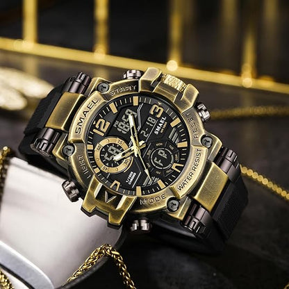 Men's LED Digital Waterproof Sports 5ATM Shockproof Watch
