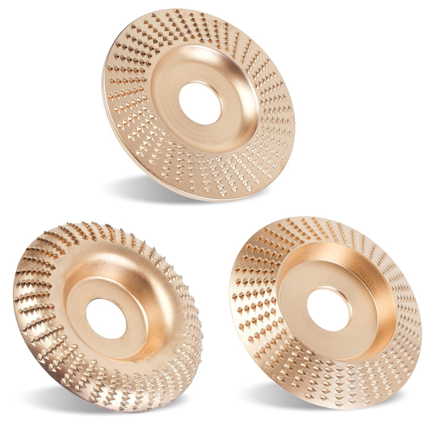 3pcs Wood Carving Disc Set Aperture Woodworking Grinding Disc Polishing Wheels