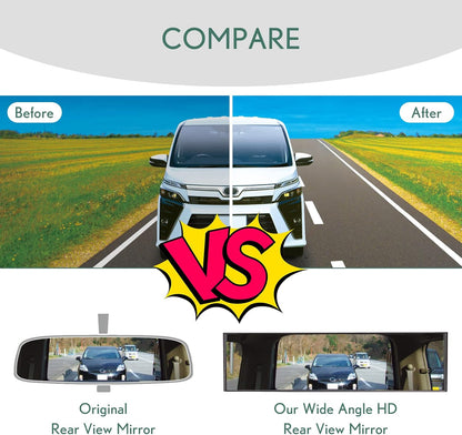 Universal HD Clip-on Wide-angle Anti-glare Rearview Mirror