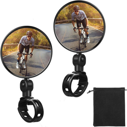 2Pcs Universal Adjustable Rear View Mirror for Bikes