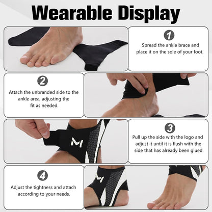 2-Pack Unisex Adjustable Professional Ankle Protector Brace