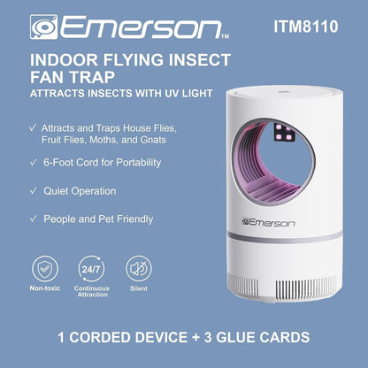 Portable Flying Bug Catcher with UV LED light & Fan Suction