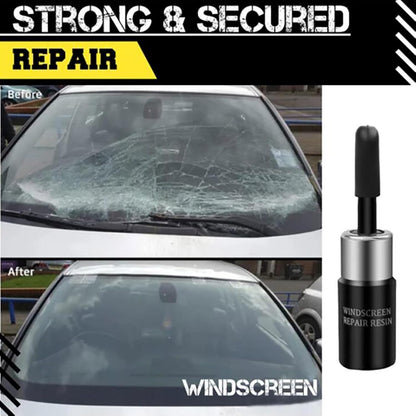 Car Windshield Cracked Glass Repair Fluid - Automotive Nano Total Fluid Kit