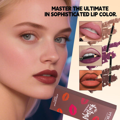 12pcs Nude Natural Smooth Lip Line Pencil Set