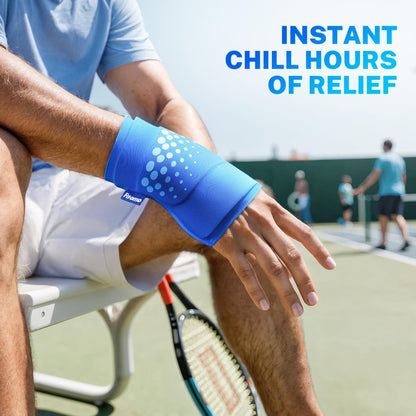 Wrist Solid Gel Ice Pack | Hot Cold Hand and Thumb Compression Sleeve Wrap for Carpel Tunnel