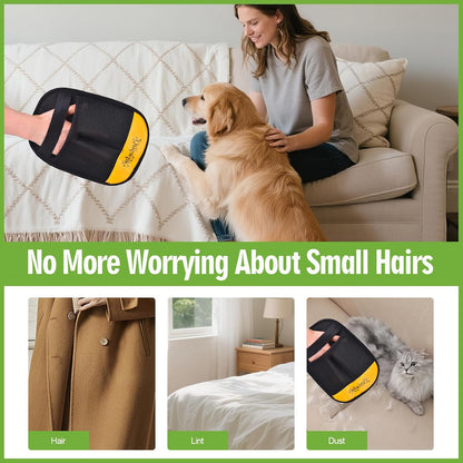 Pet Hair Removal Glove - Reusable Electrostatic Fur Remover for Dogs & Cats