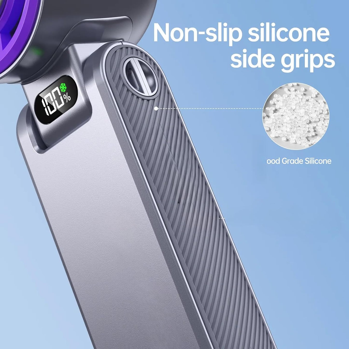 Rechargeable Handheld Portable Turbo Fan with Ice Cooler