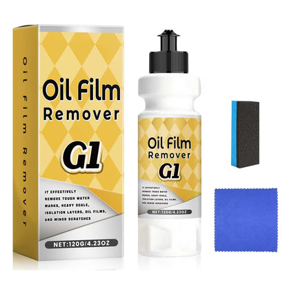 Car Glass Cleaner & Polishing Compound - Oil Film Remover for Automotive Windows