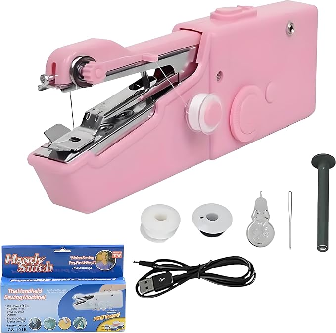Portable Sewing Machine Kit for Beginners, Travel Emergency Clothes Repair & Quick Fixes