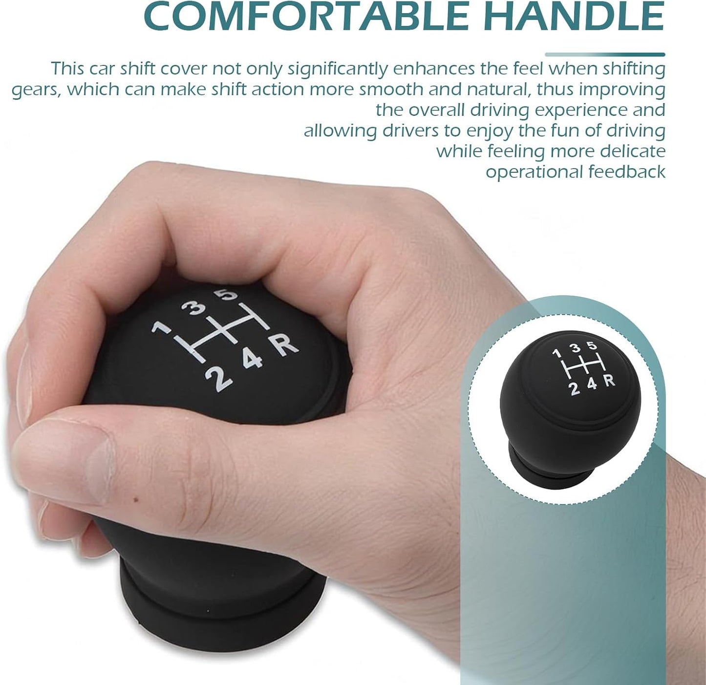 Universal Silicone Car Gear Head Shift Knob Cover