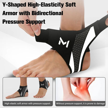 2-Pack Unisex Adjustable Professional Ankle Protector Brace