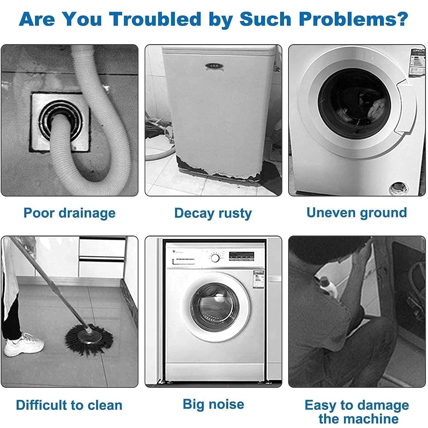 4Pcs Anti Vibration Pads for Washing Machine and Dryer Shock
