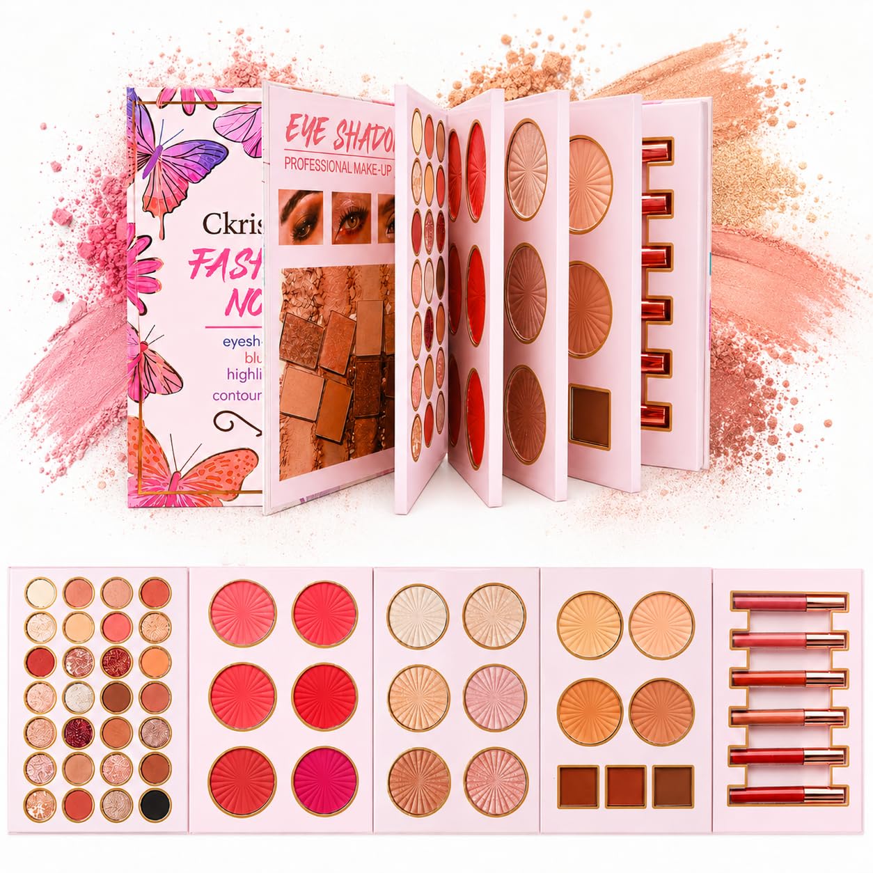 All in One Makeup Palette,Full Face Cosmetic Kit for Women, Beginners, Travel and Gift