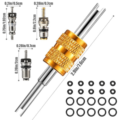 R134A Valves Core Remover Installer Tool Set Air Conditioning Valves Core Installation Tool