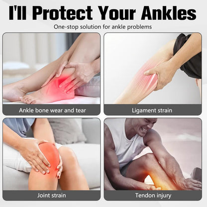 2-Pack Unisex Adjustable Professional Ankle Protector Brace