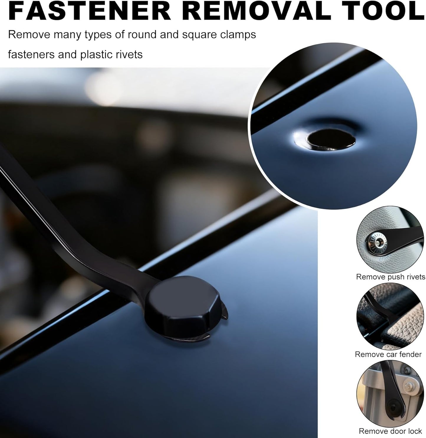 2Pcs Auto Clip Pliers Set and Fastener Remover