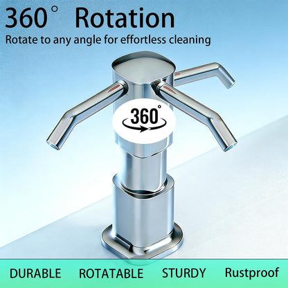 Kitchen Sink Soap Dispenser with 40” No-Spill Extension Tube Kit