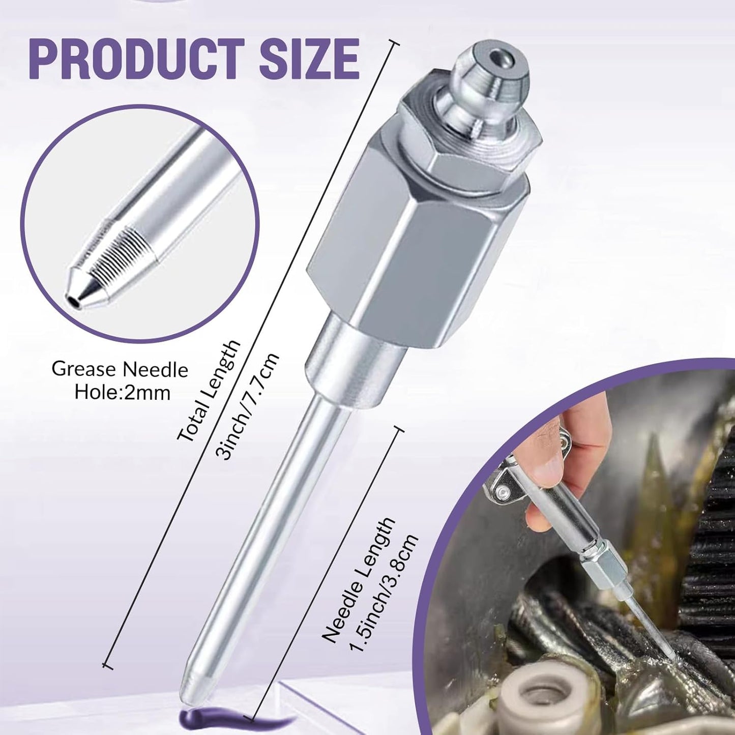 7-piece Grease Quick-release Needle Dispenser Accessory Kit