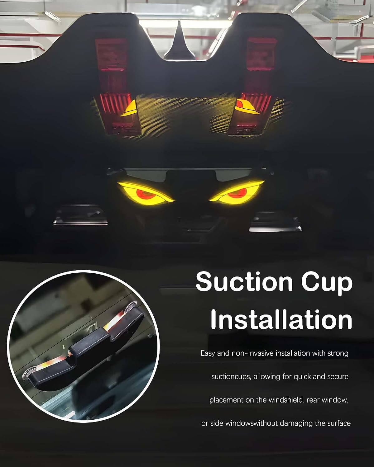 Dynamic Solar LED Devil Eye Car Windshield Accent Light