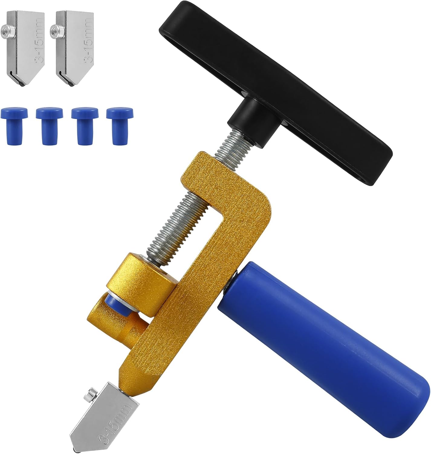 2 in 1 Aluminum Alloy Manual Tile Glass Cutter Tool Kit