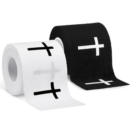 2 Pcs Christian Cross Athletic Tape Sports Tape