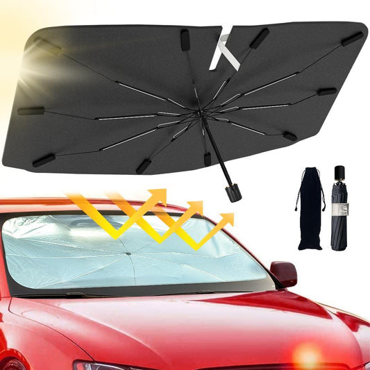 Foldable Car Umbrella Sunshade with UV Block Car Front Window (Heat Insulation Protection)