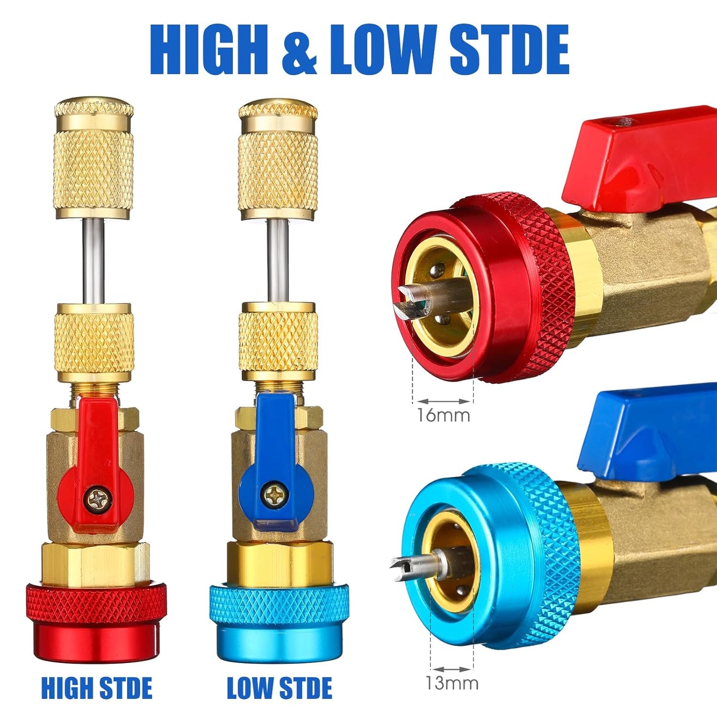 R134A Valves Core Remover Installer Tool Set Air Conditioning Valves Core Installation Tool