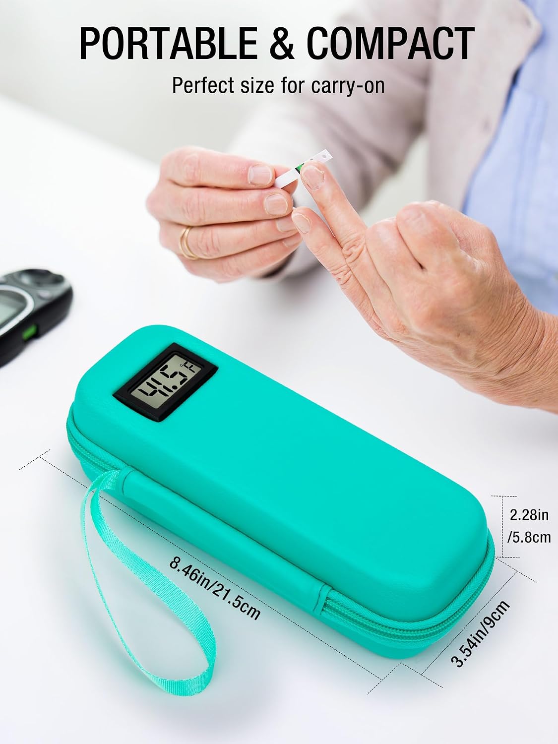 Insulin Cooler Travel Case TSA Approved with Temperature Display