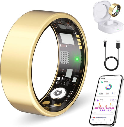 Smart Ring Fitness Tracker for Women Men without Subscription