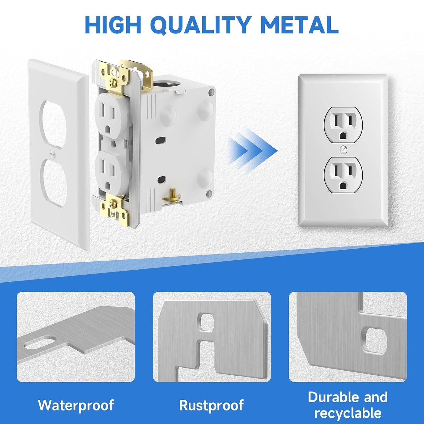 6Pcs Wall Plate Spacer,Spacers for Electrical Outlets