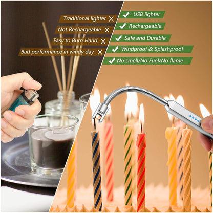 USB Arc Rechargeable Windproof Long Lighter
