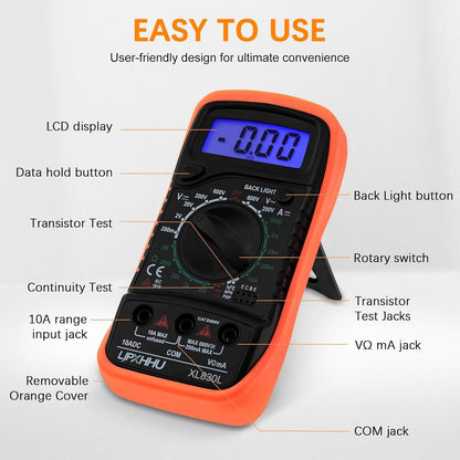 Digital Multimeter Voltmeter Battery Voltage Multi Tester