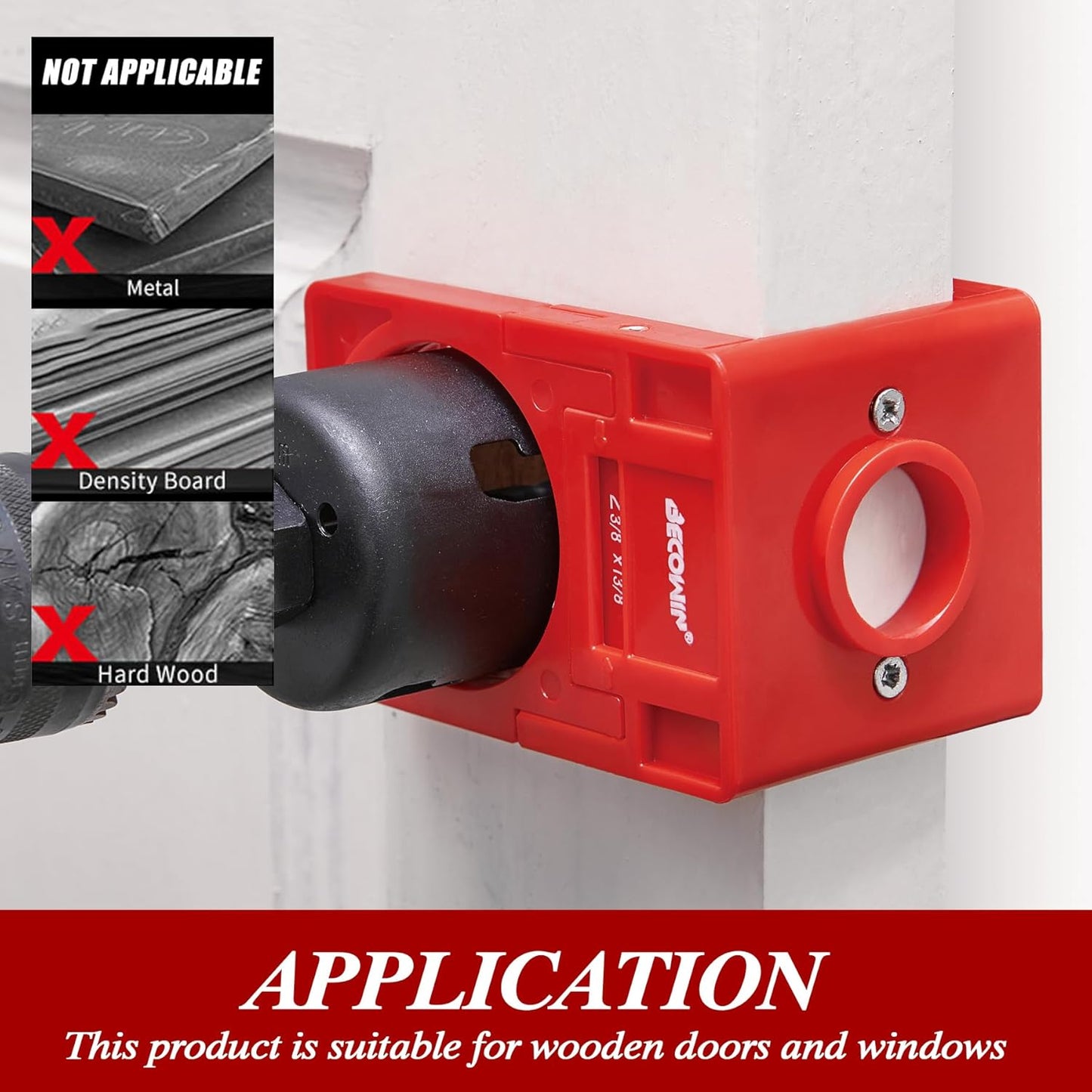 Lock Installation Hole Saw Kit for Wooden Doors