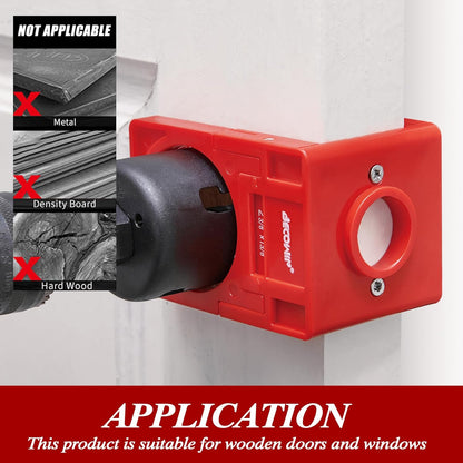 Lock Installation Hole Saw Kit for Wooden Doors