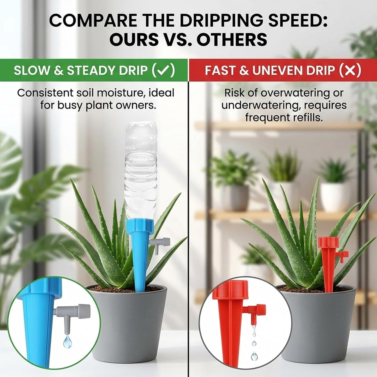 20-Pack Self Watering Planter Inserts Plant Care Solution